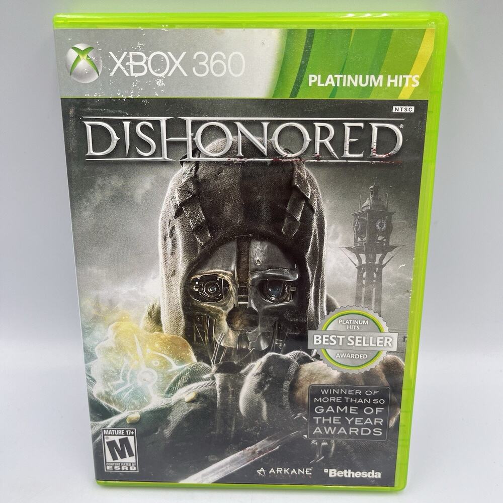 Dishonored (Microsoft Xbox 360, 2012) Complete CIB w/ Manual FREE Shipping
